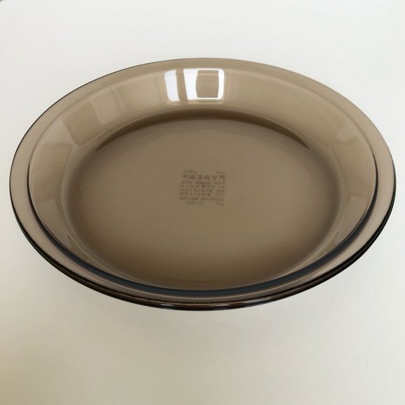 Pyrex 209 Brown Tinted Glass Pie Pan Plate 9” - Picture 1 of 7
